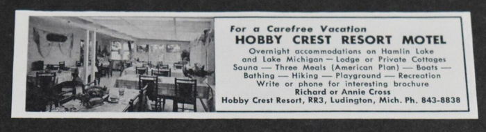 Hobby Crest Resort - Vintage Flyer (newer photo)